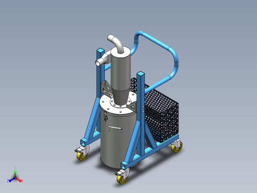 移动式旋风预分离器sw22可编辑正等轴测缩略图