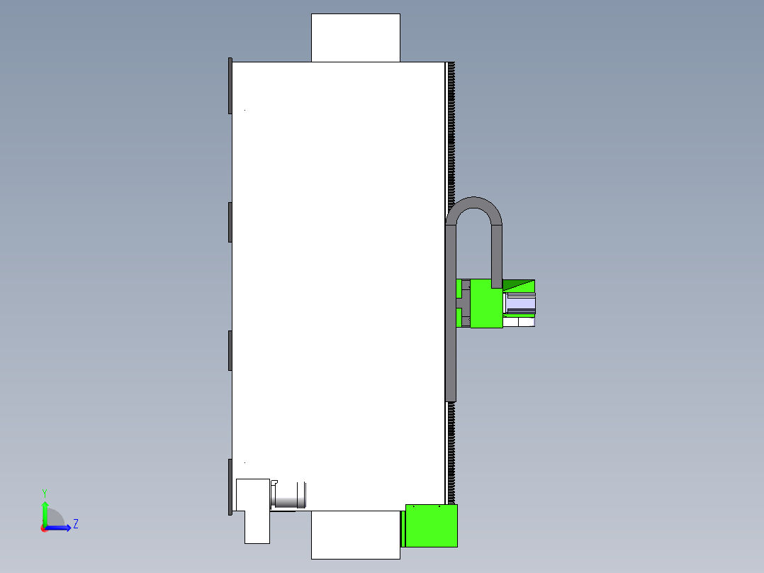 大型2030三轴圆雕机sw18可编辑左视图