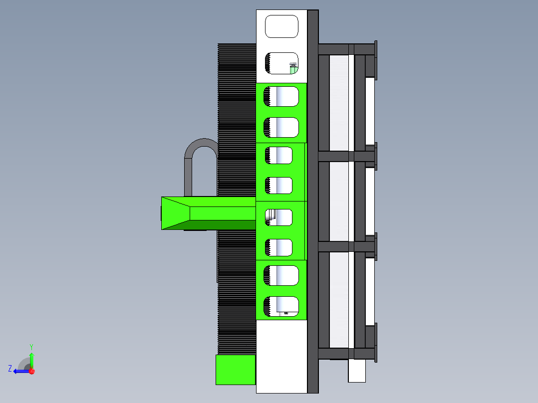 大型2030三轴圆雕机sw18可编辑右视图