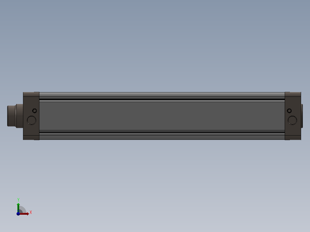 气缸100x500前视图