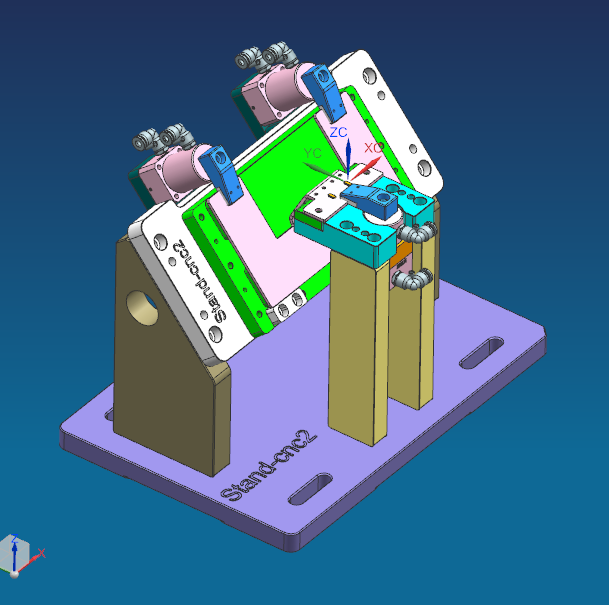 异性折弯件铣角度孔治具