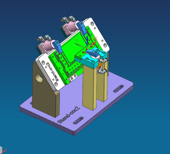 异性折弯件铣角度孔治具