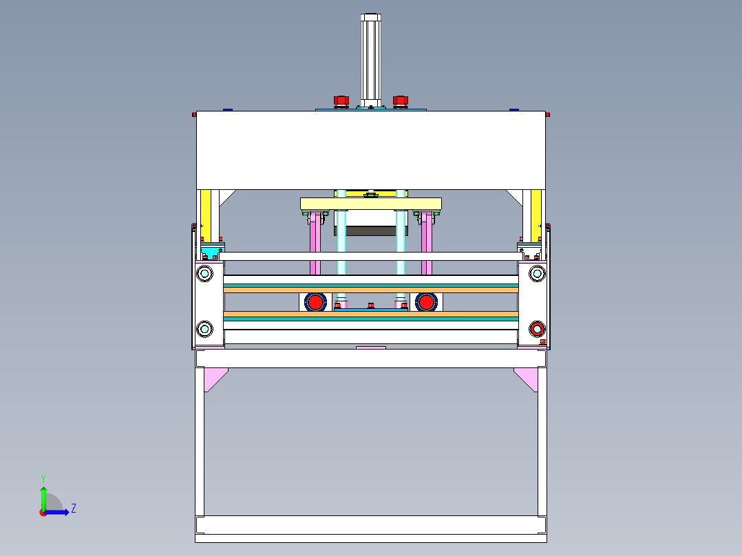 泡沫成型机左视图