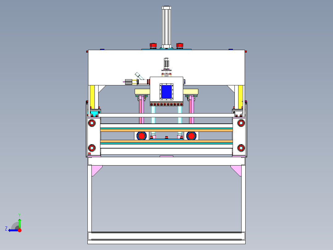 泡沫成型机右视图