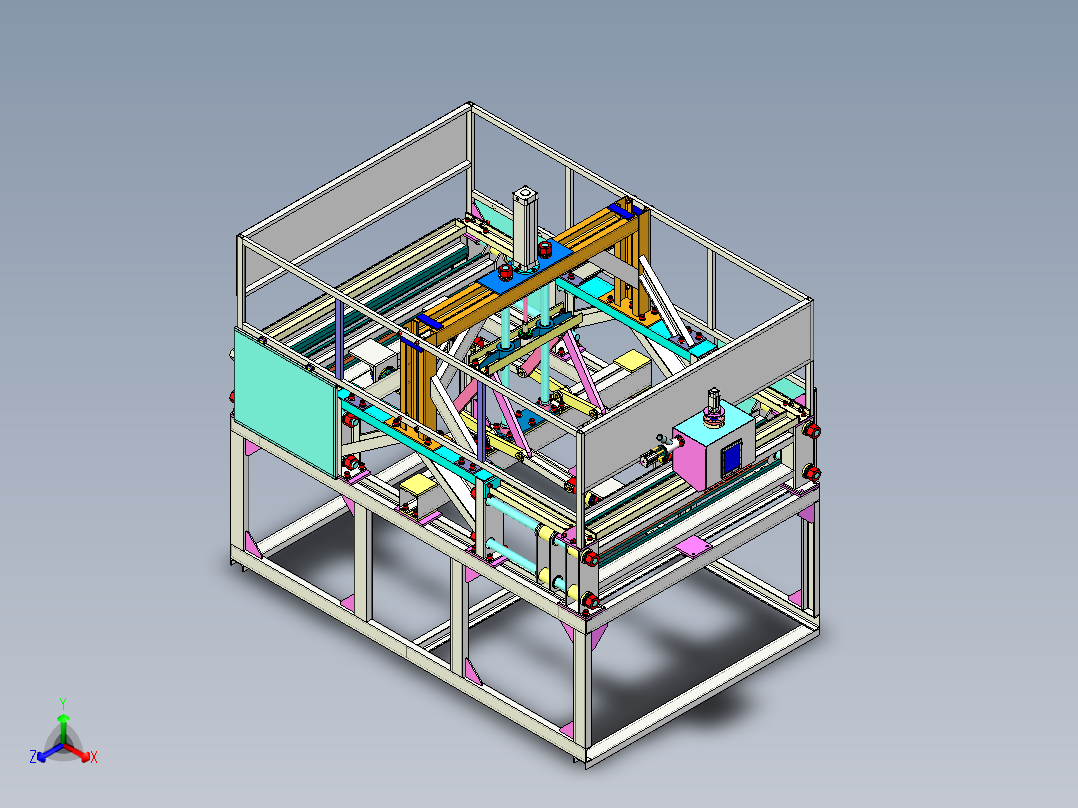 泡沫成型机正等轴测图
