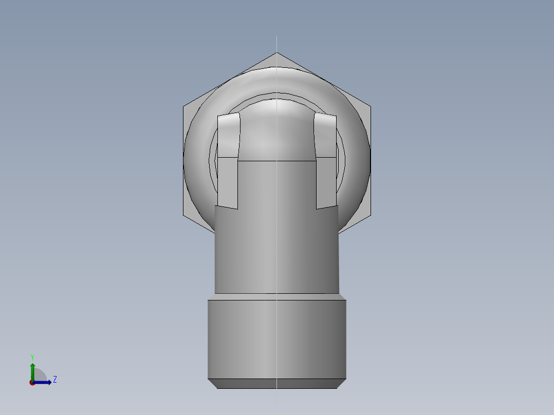 直角过板接头、6D9-14LN左视图