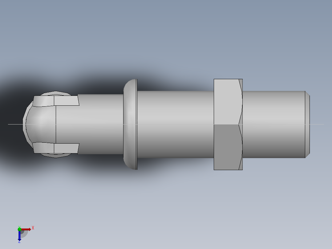 直角过板接头、6D9-14LN俯视图