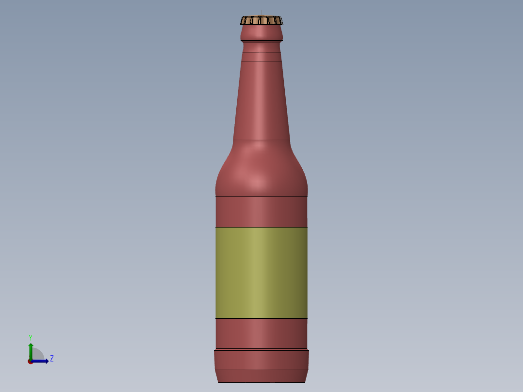 啤酒瓶、瓶子(15)左视图