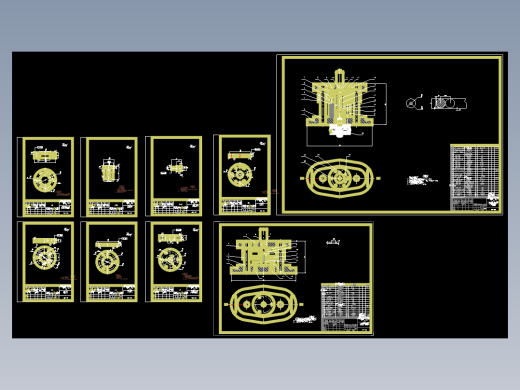 法兰盘的冲压模具设计与工艺含9张CAD图