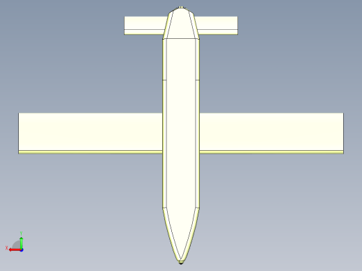 不带发动机的通用飞机后视缩略图