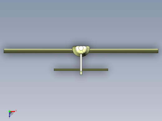 不带发动机的通用飞机俯视缩略图