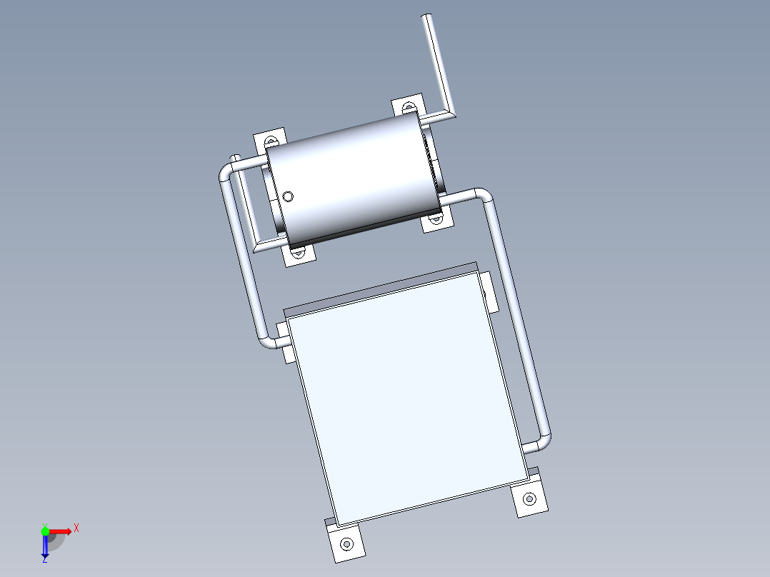 太阳能热水器俯视图