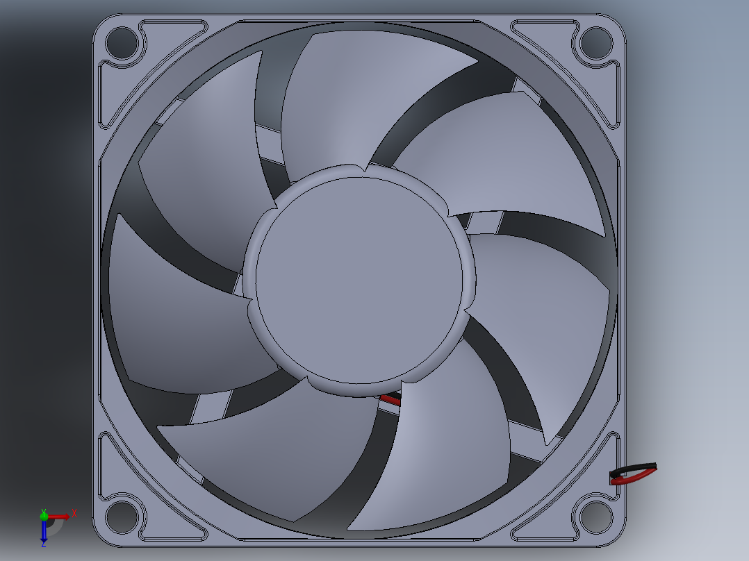 cpu风扇363俯视图