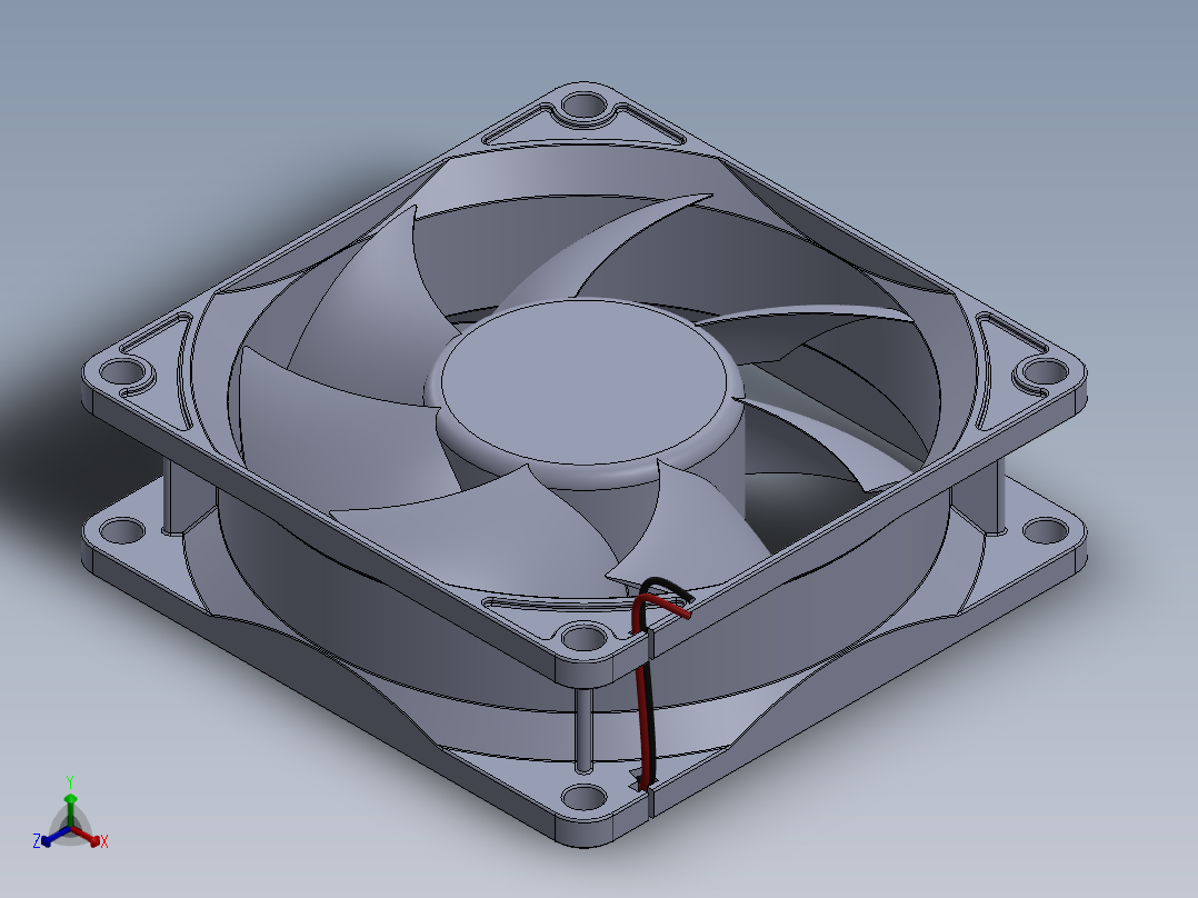 cpu风扇363正等轴测图