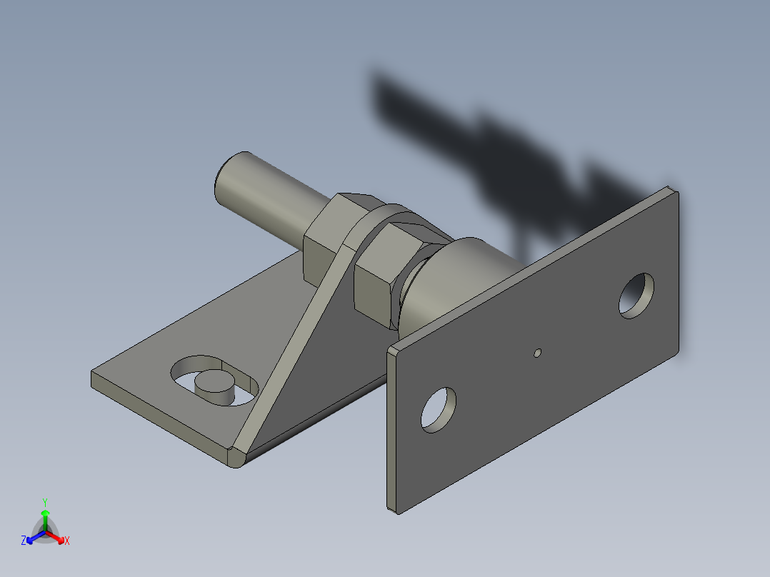 AAA211901门吸装配03正等轴测图