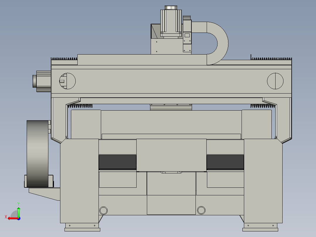 蜂窝板吊顶全铝家居数控开料雕刻一体机后视图
