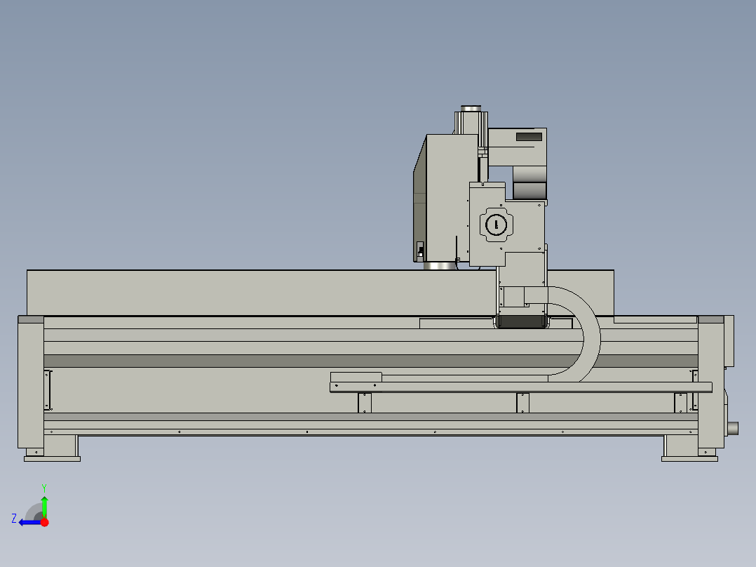 蜂窝板吊顶全铝家居数控开料雕刻一体机右视图
