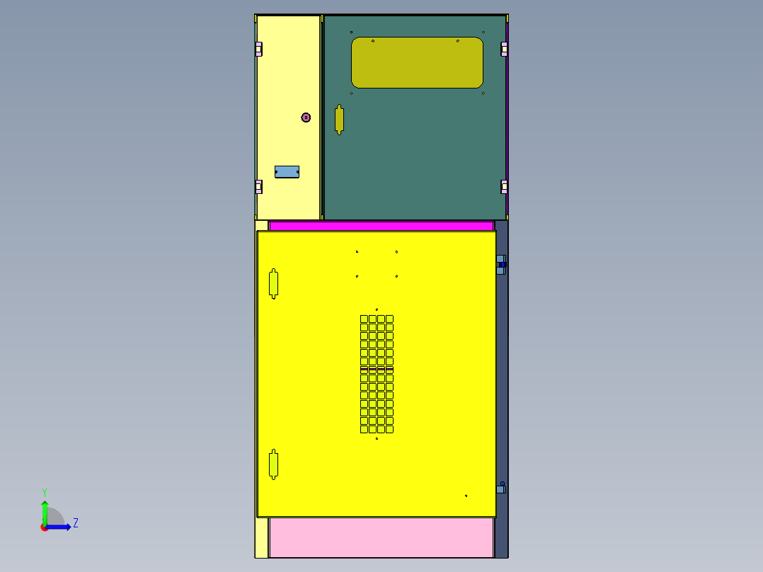 配电所高压电能计量柜左视图