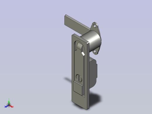 平面锁带锁芯带挂锁型DLMBD-132-A
