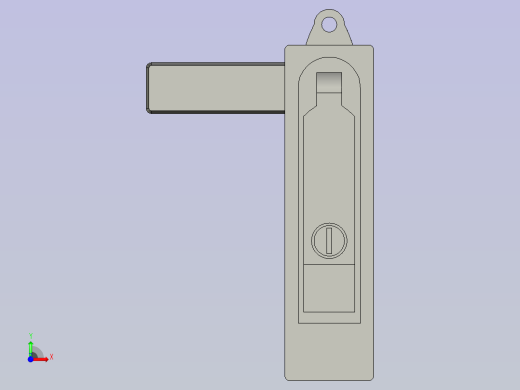 平面锁带锁芯带挂锁型DLMBD-132-A前视缩略图