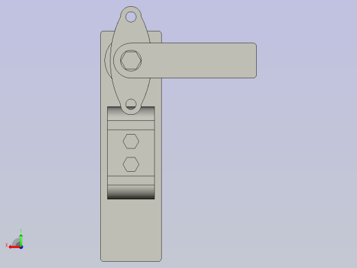 平面锁带锁芯带挂锁型DLMBD-132-A后视缩略图