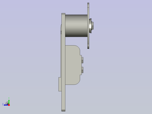 平面锁带锁芯带挂锁型DLMBD-132-A右视缩略图