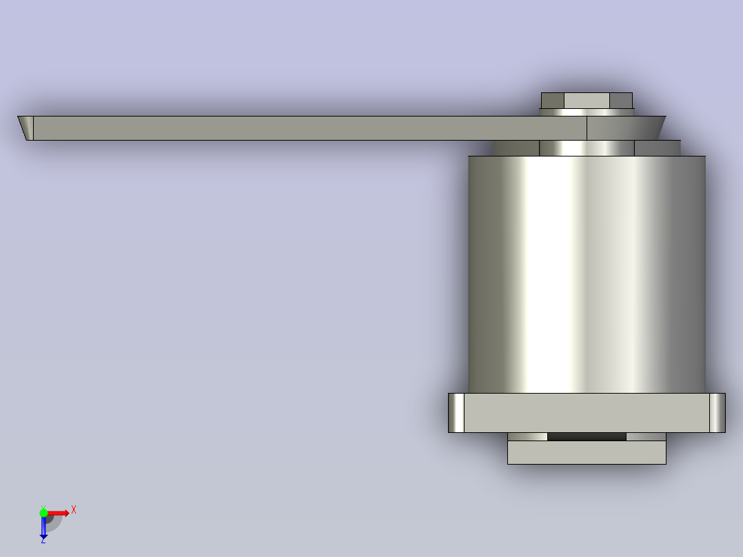 平面锁带锁芯带挂锁型DLMBD-132-A俯视图