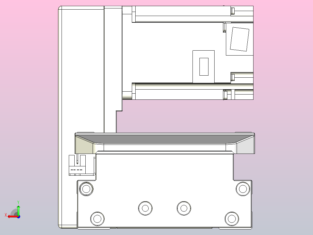 机器人皮带驱动直线轴TPA-GCB-150-P80-L1150-RU-M75-N3后视图