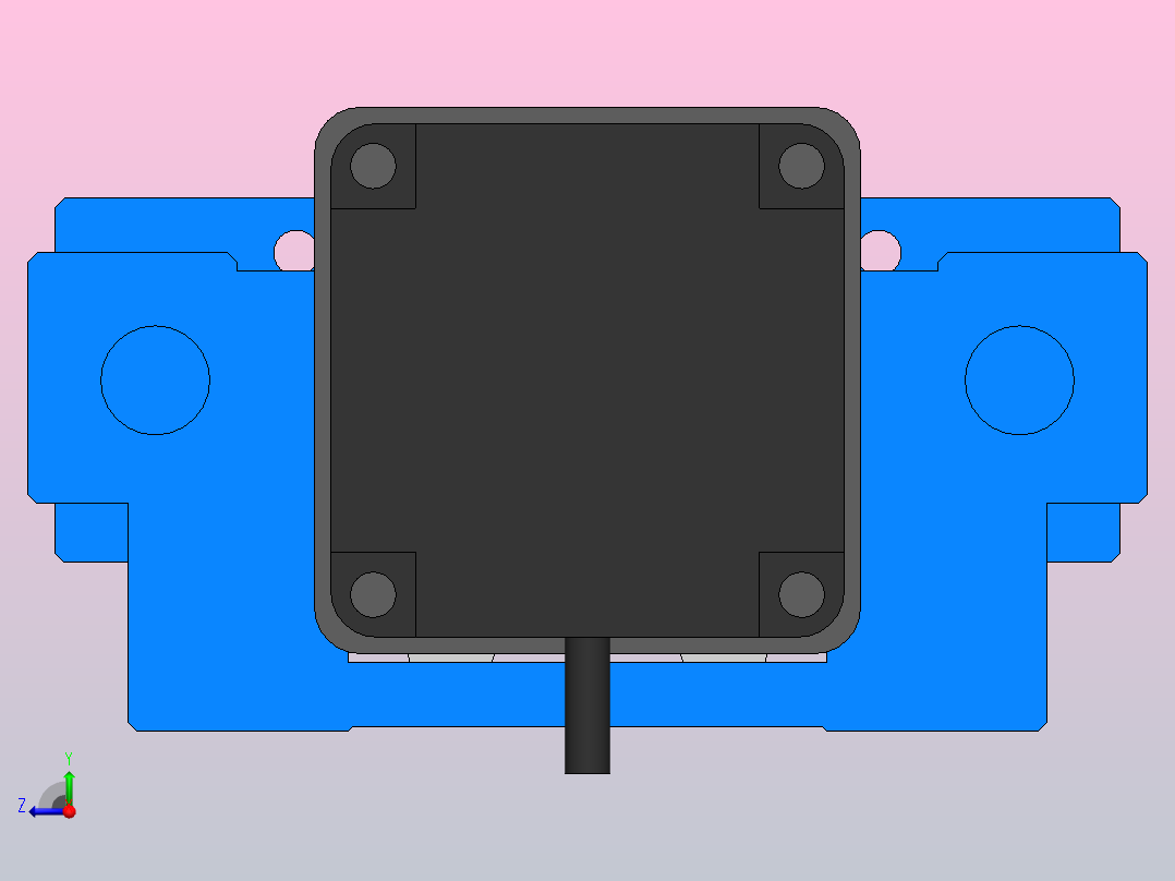 MTC32电动缸-直接安装-57步进-导杆[MTC32-250-P10-D-S57-S2-P-R]右视图