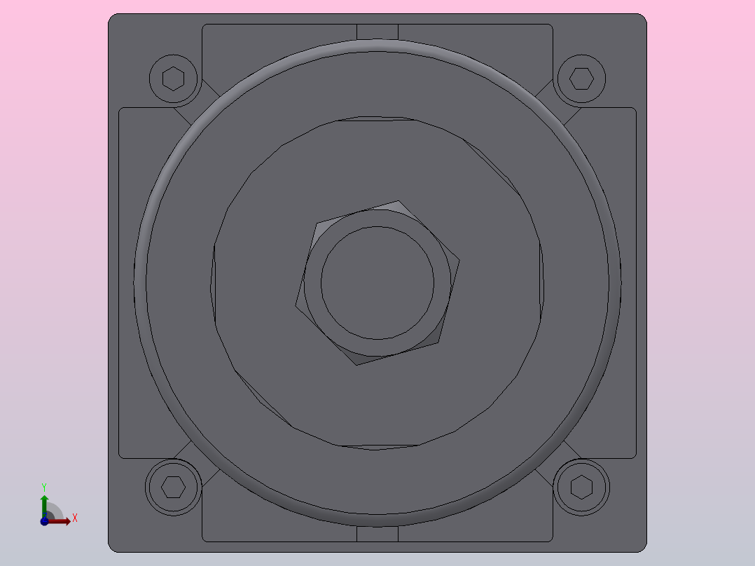 SIJ双轴复动行程可调型气缸SIJ80×500-S-CS1U1前视图