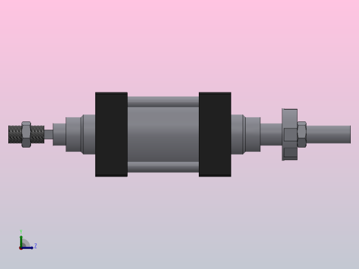 SIJ双轴复动行程可调型气缸SIJ80×500-S-CS1U1左视缩略图