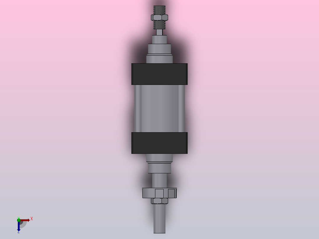 SIJ双轴复动行程可调型气缸SIJ80×500-S-CS1U1俯视图