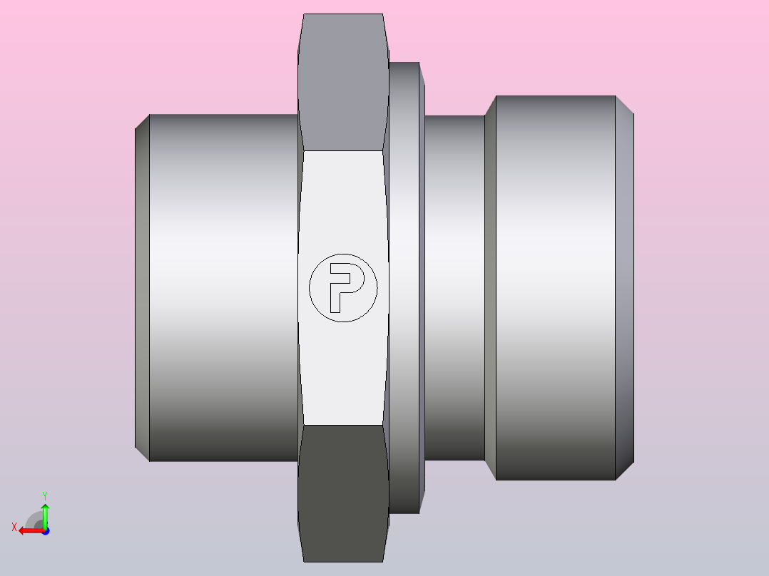 公螺柱连接器GE22LR1CFX后视图