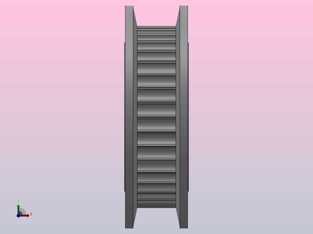 圆孔标准型圆弧形齿同步带轮2GT型_S2GTHC-38-4-dc6-A前视图