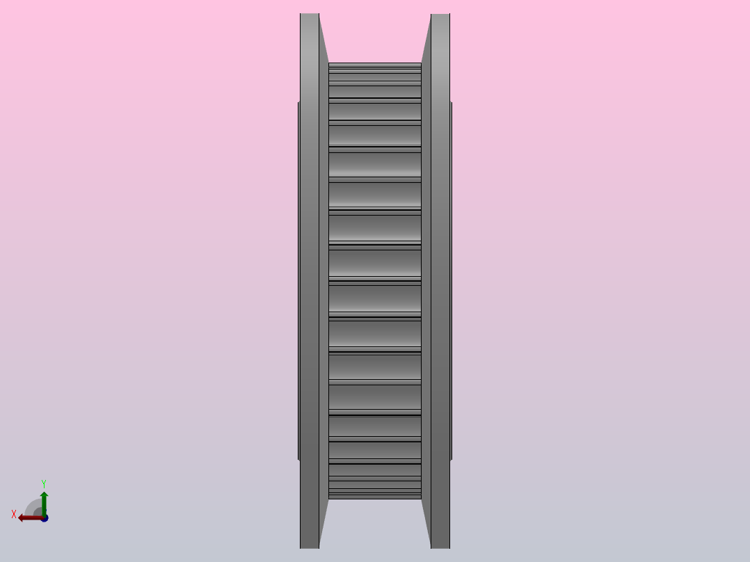 圆孔标准型圆弧形齿同步带轮2GT型_S2GTHC-38-4-dc6-A后视图