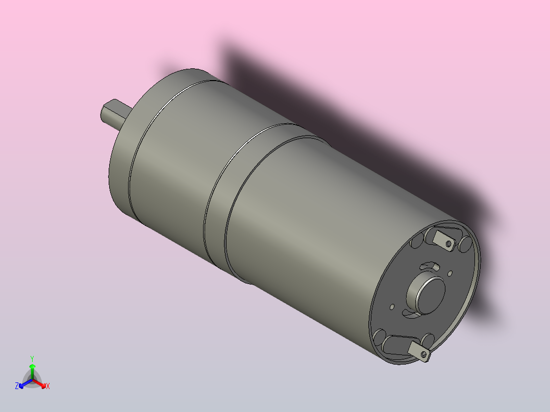 25 ga 370 -6v-35转 分钟-171-1-齿轮电机主视图