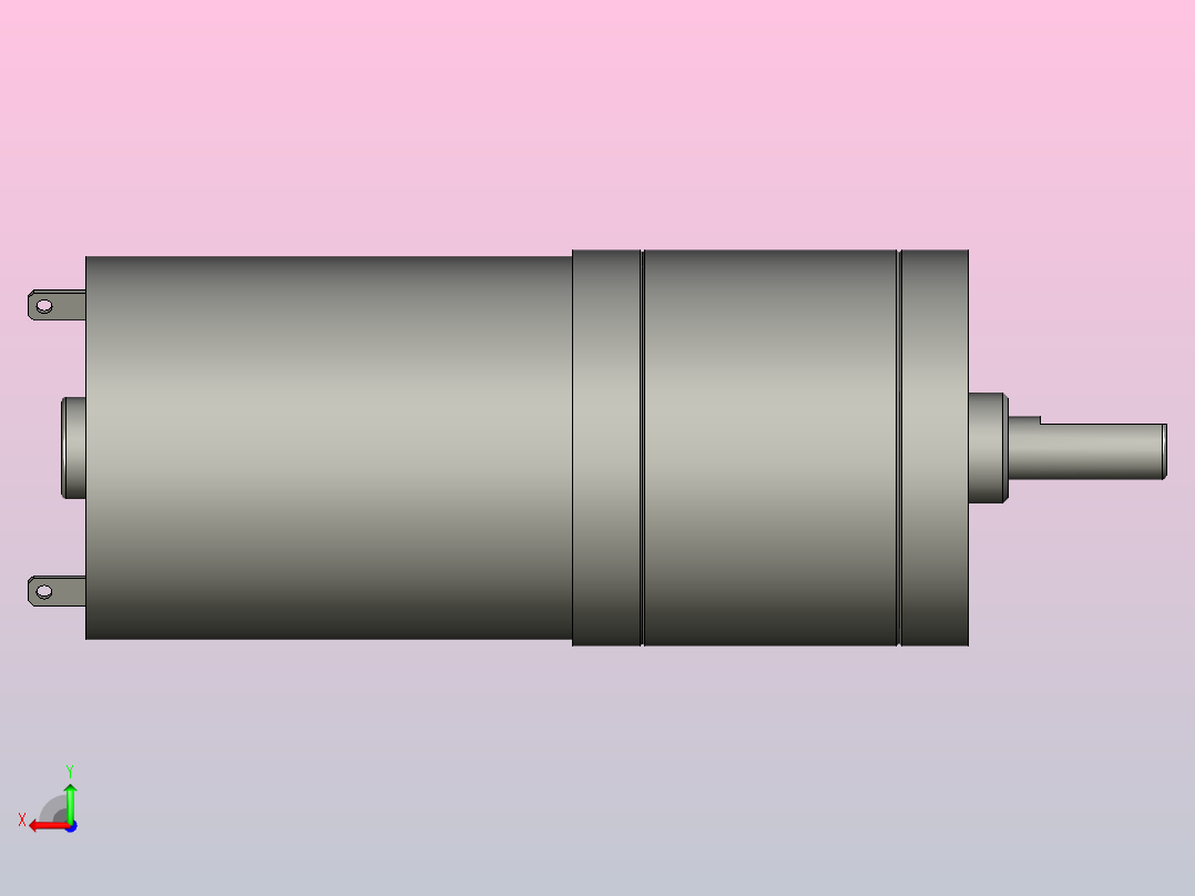 25 ga 370 -6v-35转 分钟-171-1-齿轮电机后视图