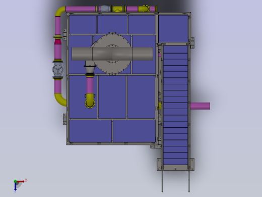 Platforms生产管道平台3D数模图纸 Solidworks设计俯视缩略图