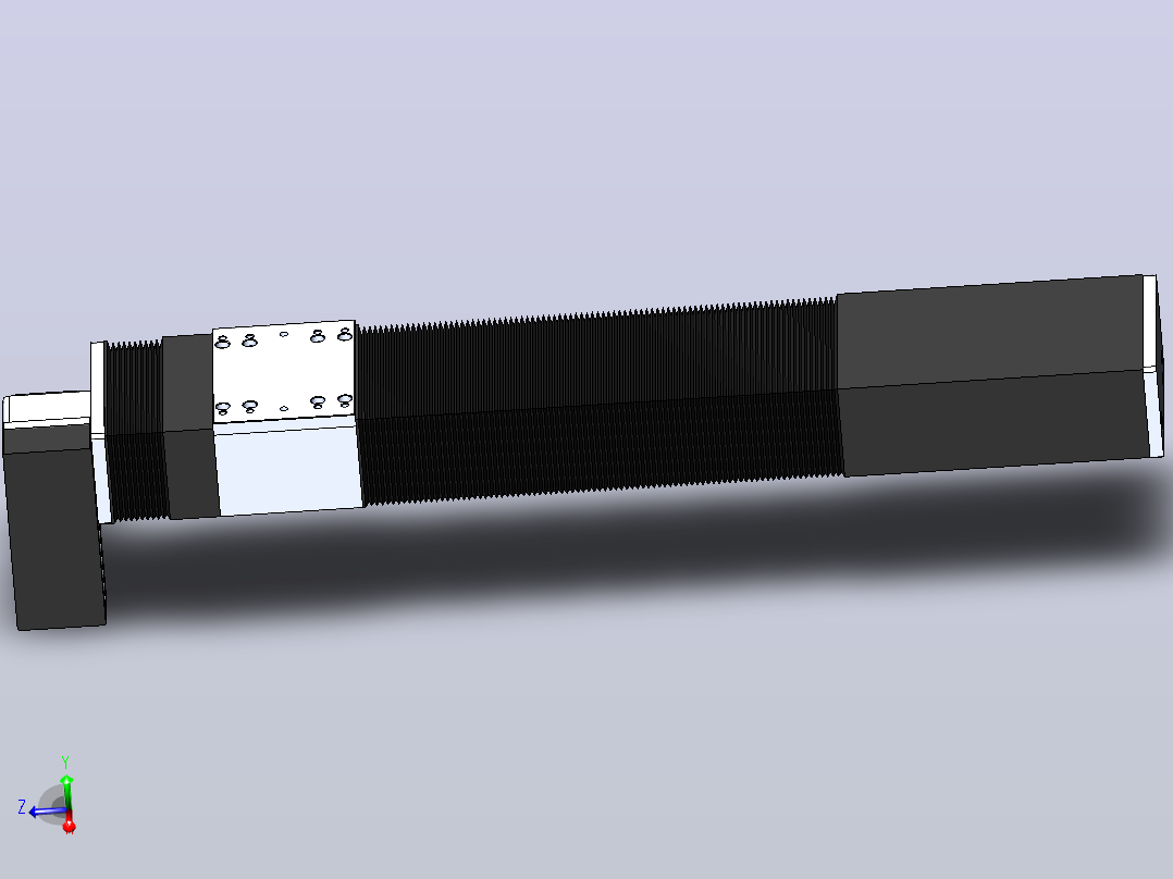 直线模组DMBF100-LDCR（电机左下折）[DMBF100-L45S500-DT400-A2U-LDCR]主视图