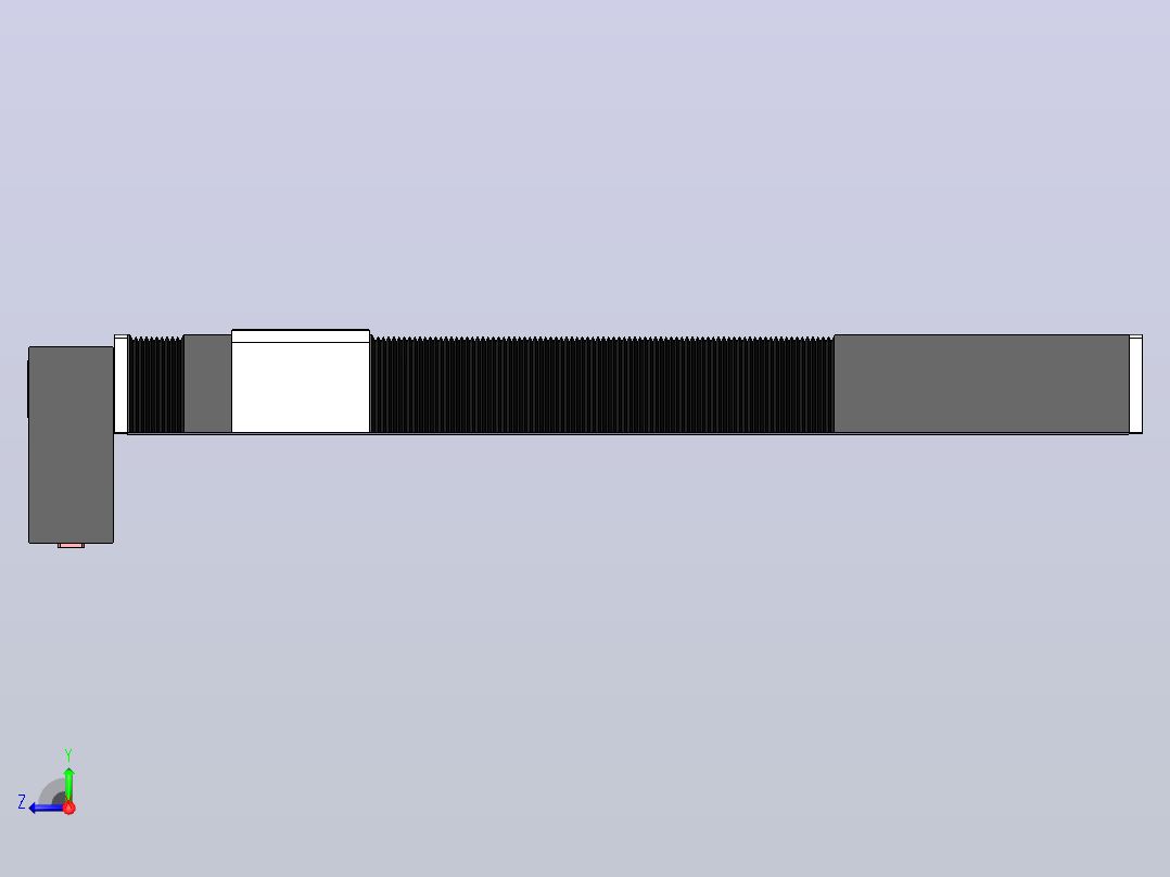 直线模组DMBF100-LDCR（电机左下折）[DMBF100-L45S500-DT400-A2U-LDCR]右视图
