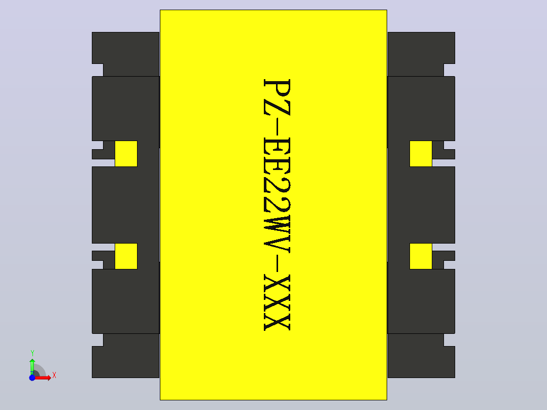 EE22W立式变压器5+5前视图