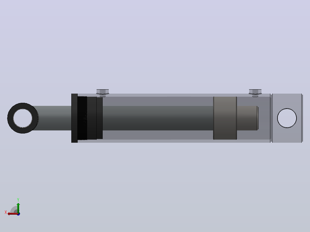 多个液压缸多组配置SolidWorks用户后视图
