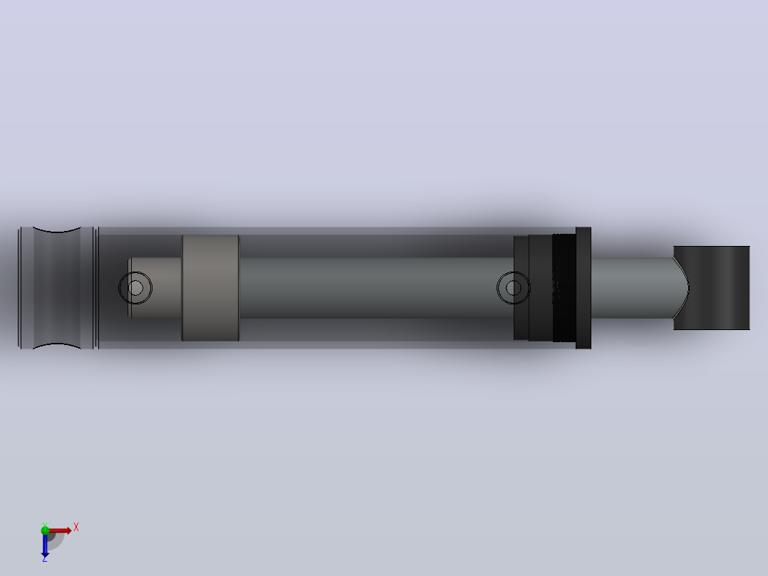 多个液压缸多组配置SolidWorks用户俯视图