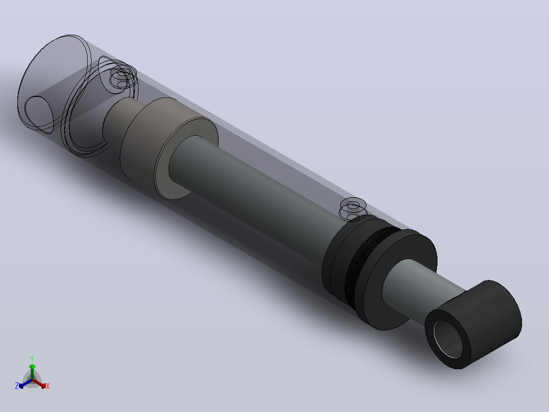 多个液压缸多组配置SolidWorks用户正等轴测图