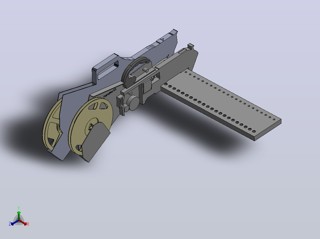 雅马哈CL馈线和基板正等轴测图