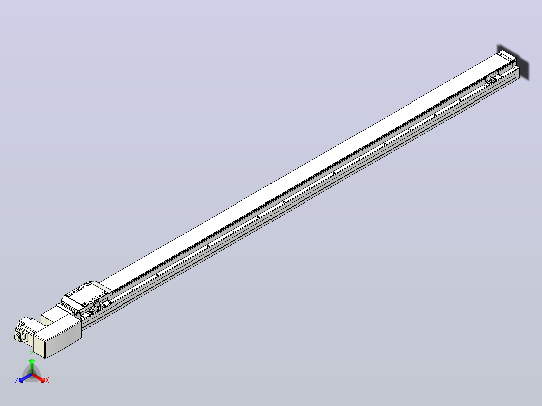 机器人皮带驱动直线轴TPA-GCB-80-P60-L1550-QR-M20-N3主视图