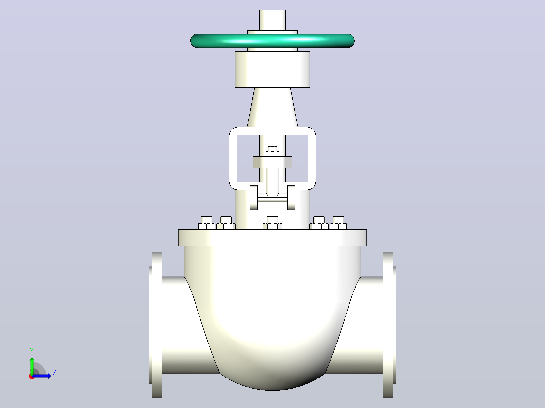 GQ47-547-6S47-9B47H-Y-25 轨道式球阀[350]左视图