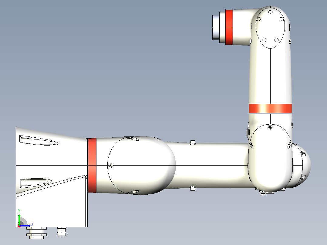 HSR-CR605-790工业协作机器人左视图