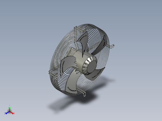 TX.A4D-450S-5DMAS00型外转子风机[TX.A4D-450S-5DMAS00]正等轴测缩略图