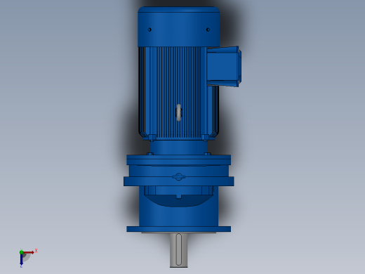 RXF107法兰轴伸式安装斜齿轮减速机RX107-Y7.5-4P-132M-M1-0°-Φ350俯视缩略图